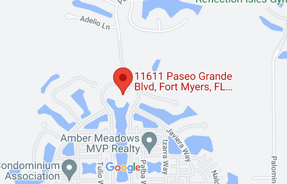 A map of the location of 1 1 6 1 1 paseo grande blvd.