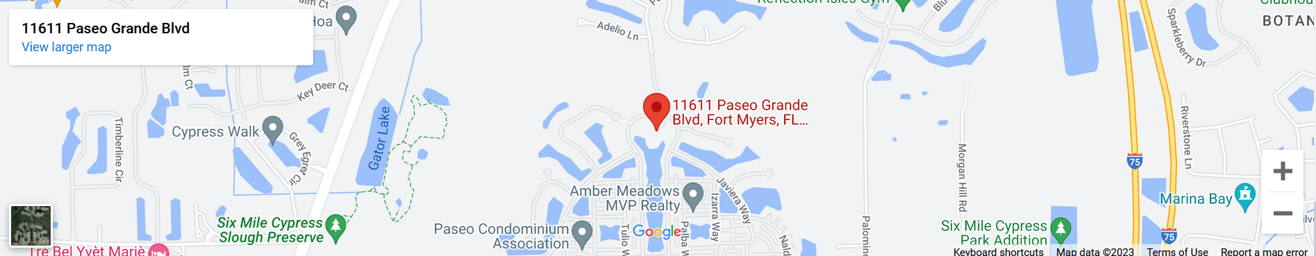 A map of the location of an office in fort myers.