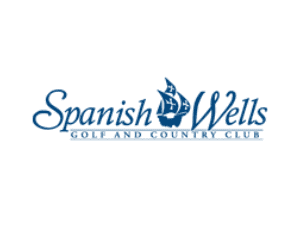 A spanish wells golf and country club logo.